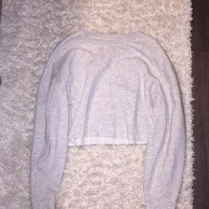 Gray sweater crop top!